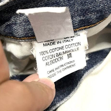 【USED】90'S OLD DIESEL CRUSH DENIM PANTS MADE IN ITALY