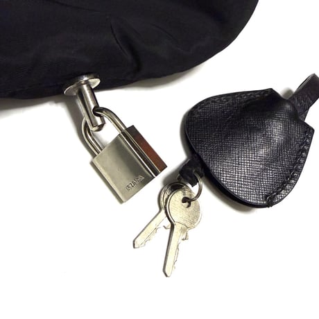 【USED】PRADA V49 Nylon Boston Bag
