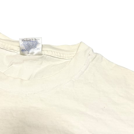 【USED】90's Human-i-Tees THINK GLOBALLY T-SHIRT