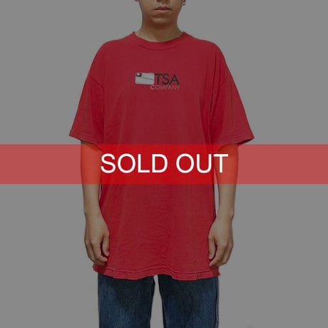 【USED】90'S-00'S TSA CLOTHING COMPANY LOGO T-SHIRT