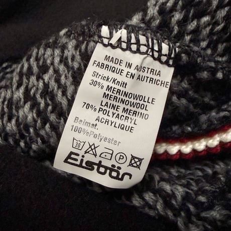 【USED】00's Eisbär "Mohawk Warrior" Alpine Knit Earflap Beanie