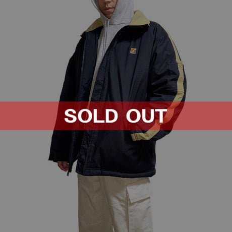 【USED】90'S-00'S STUSSY OUTDOOR PADDED NYLON JACKET BLACK