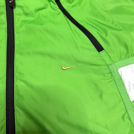 【USED】00's NIKE CRIMA-FIT Bright Green Windbreaker Jacket