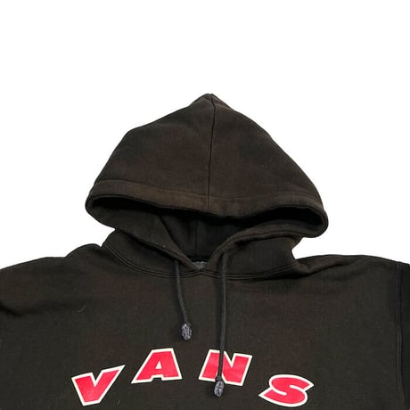 【USED】00'S VANS LOGO HOODIE BLACK