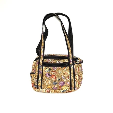 【USED】90'S NEWPORT BEACH TROMPE L'OEIL BASKET BAG