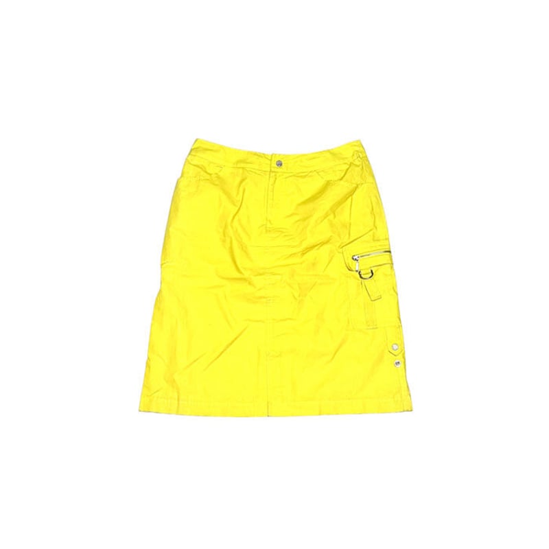 USED】80'S MIGAINO SKIRT YELLOW | KONBINI USED】80'S MIGAINO SKIRT YELLOW | KONBINI
