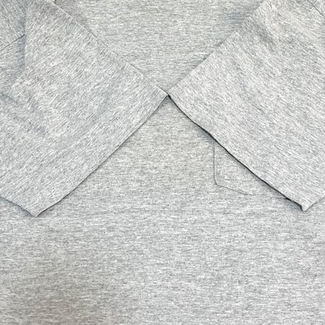 【USED】90'S STUSSY ONE POINT LOGO POCKET T-SHIRT GRAY