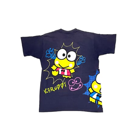 【USED】90's SANRIO KERO KERO KEROPPI MULTI PRINT T-SHIRT