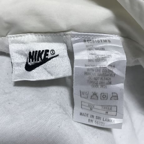 【USED】90'S NIKE NYLON JACKET BLACK & WHITE