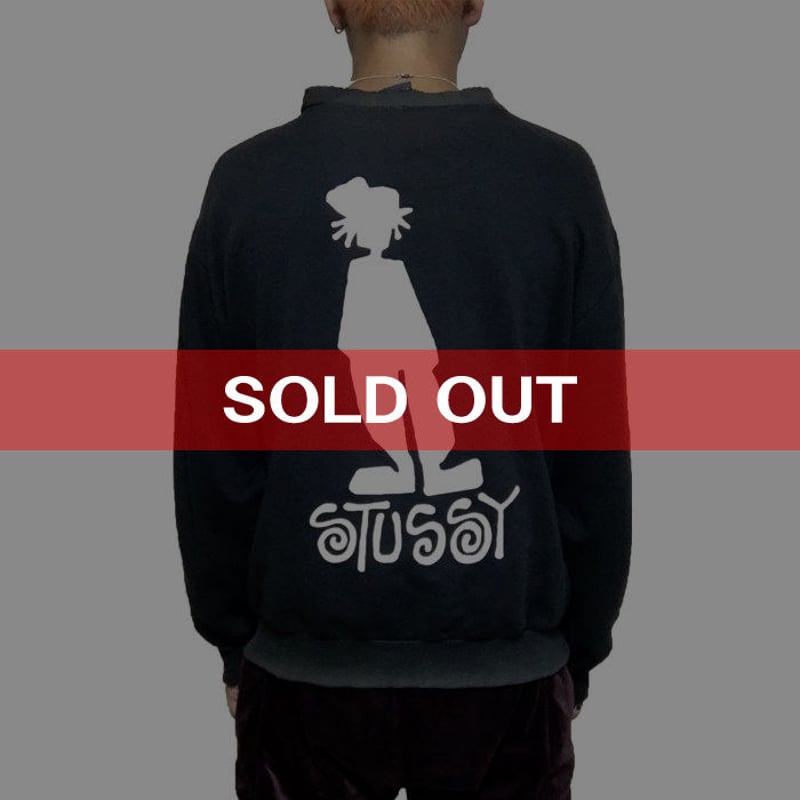 USED】90'S STUSSY SWEATSHIRT USED】90'S STUSSY SWEATSHIRT