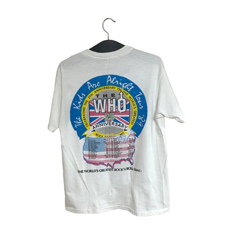 【USED】80'S THE WHO 25TH ANNIVERSARY TOUR T-SHIRT