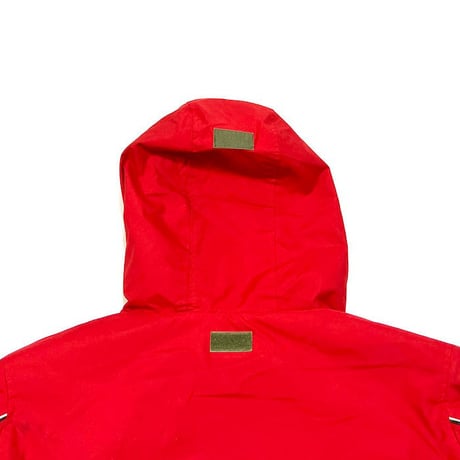 【USED】90'S MAHARISHI TECH CRACKLE HOODIE RED