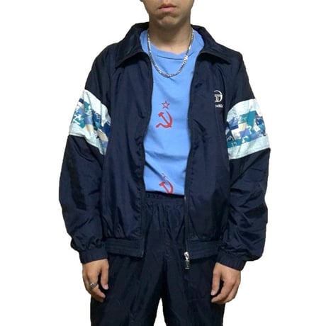【USED】90'S-00'S SERGIO TACCHINI NYLON TRACK SUIT