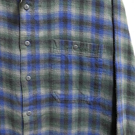 【USED】90'S TODAYS NEWS HOODED FLANNEL SHIRT
