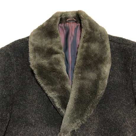 【USED】VINTAGE SHAWL COLLAR WOOL COAT