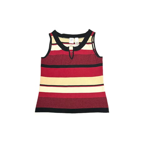 【USED】00's EMMA JAMES RING BORDER KNIT VEST