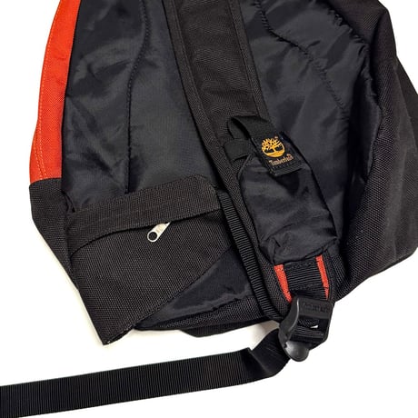 【USED】00's Timberland 3-Compartment Design Sling Backpack Orange