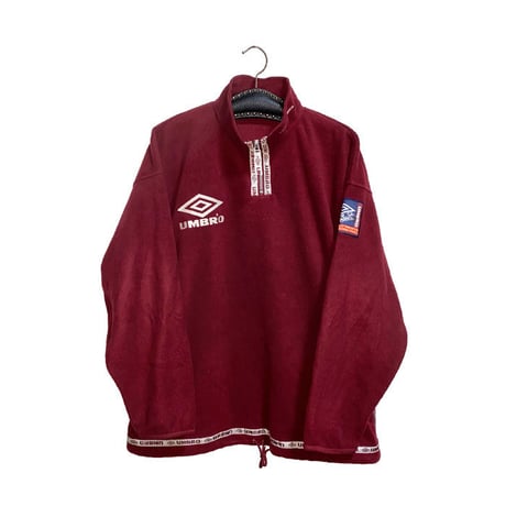 【USED】90'S UMBRO ZIP FLEECE TOP
