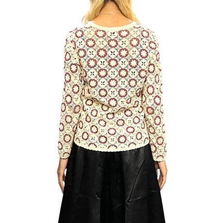 【USED】70'S CROCHET CARDIGAN