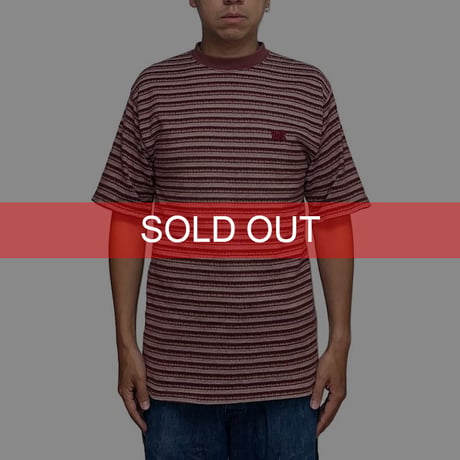 【USED】90's VANS JACQUARD WEAVE BORDER T-SHIRT