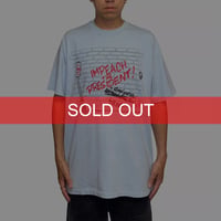 【USED】90's “Impeach The President” Political Graffiti T-shirt