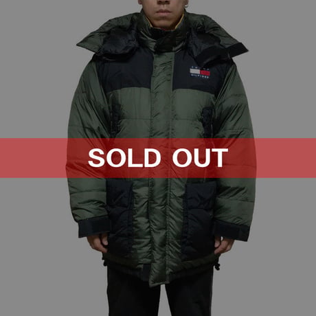 【USED】90'S TOMMY HILFIGER OVERSIZED DOWN JACKET