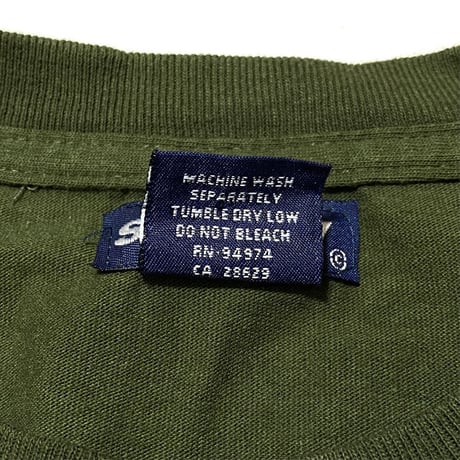 【USED】90'S STUSSY SWITCHING LINE T-SHIRT