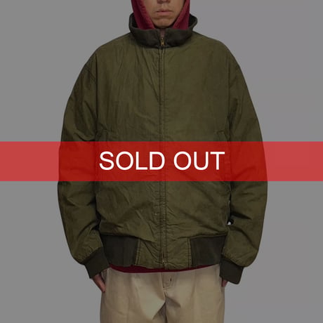 【USED】90's Polo by Ralph Lauren Waxed Cotton Bomber Jacket