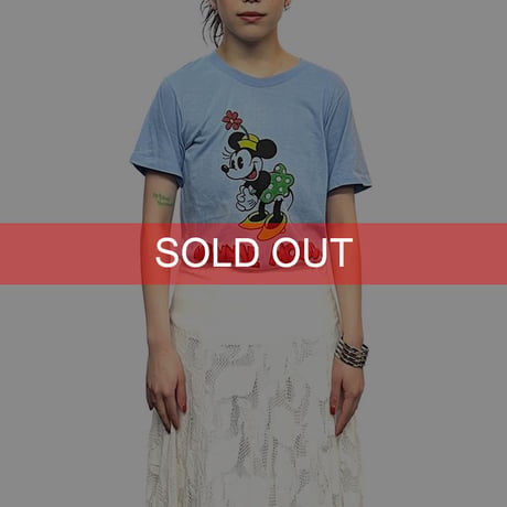 【USED】70's WALT DISNEY PRODUCTIONS MINNIE MOUSE T-SHIRT