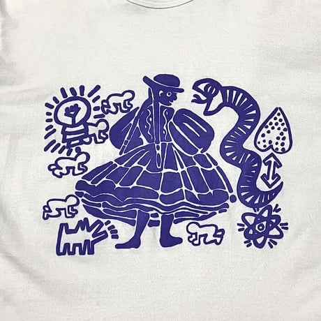 【USED】90'S WORLDS END CLASSICS KEITH HARING "BUFFALO GAL" L/S T-SHIRT