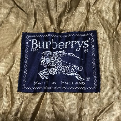 【USED】80'S BURBERRYS STAND FALL COLLAR COAT MADE IN ENGLAND