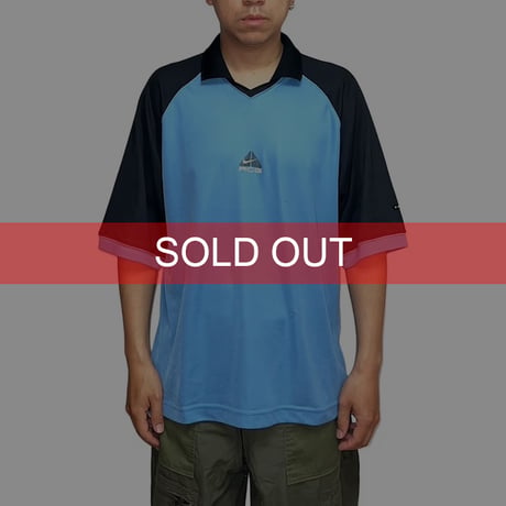 【USED】90's-00's NIKE ACG CENTER LOGO FOOTBALL SHIRT