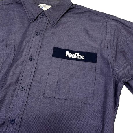 【USED】00'S FEDEX B.D. SHIRT DESIGNED BY STAN HERMAN