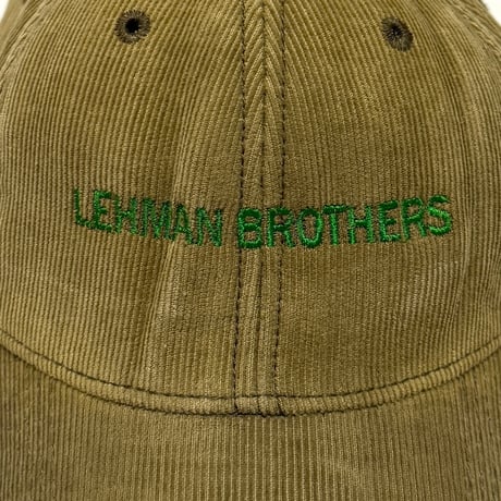 【USED】00's Lehman Brothers CORDUROY CAP