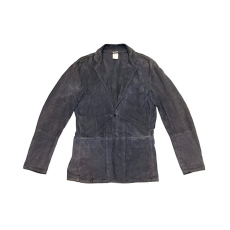 【USED】00's RUFFO SUEDE LEATHER TAILORED JACKET