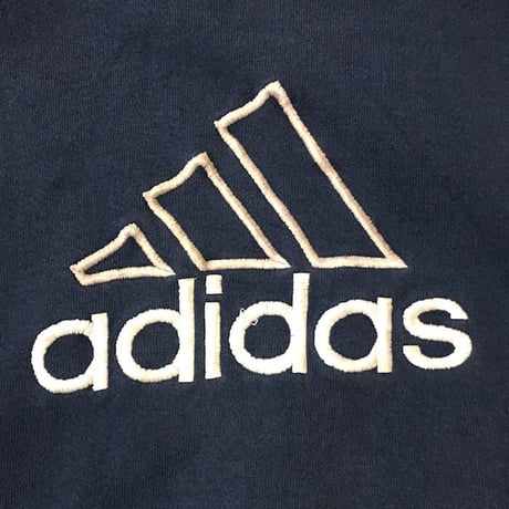 【USED】90'S ADIDAS 3-STRIPES LOGO EMBROIDERY HOODIE