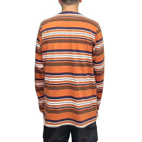 【USED】90's STUSSY POCKET  BORDER L/S T-SHIRT