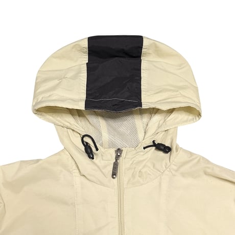 【USED】00's EURO NIKE Anorak Jacket Contrast Panel Ivoly × Black