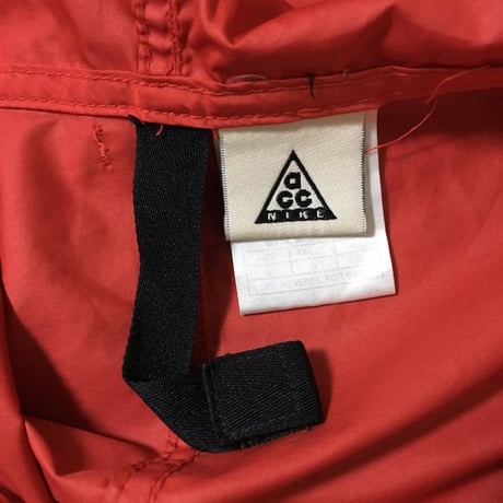 【USED】90'S NIKE ACG NYLON ANOLAK RED