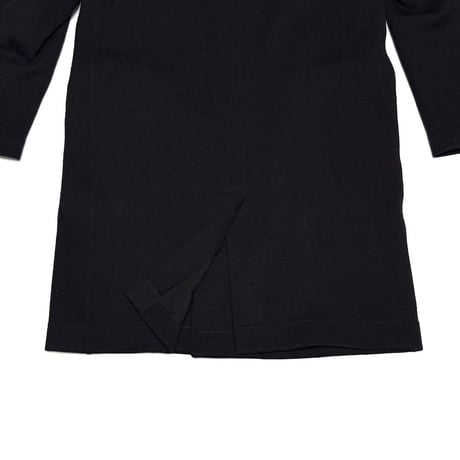 【USED】90's EMPORIO ARMANI Knit Chester Coat Black