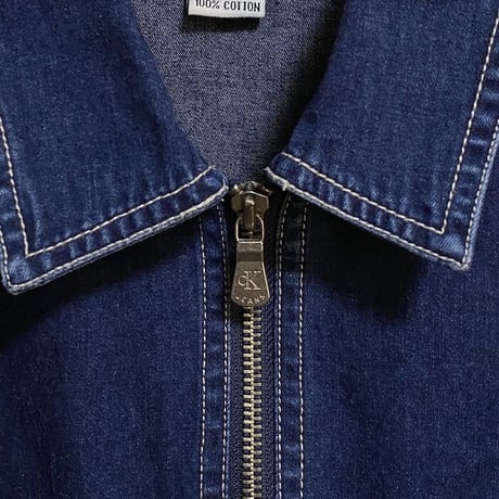 【USED】90'S CK CALVIN KLEIN JEANS ZIP DENIM JACKET