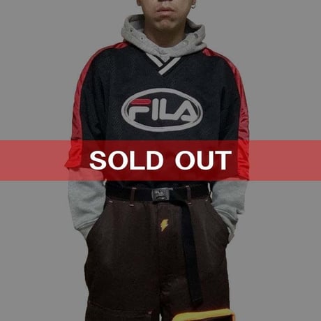 【USED】90'S FILA FOOTBALL T-SHIRT BLACK
