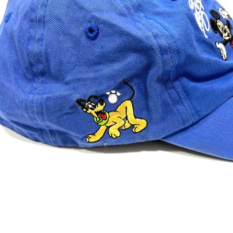 【USED】90'S DISNEYLAND MULTI CHARACTER EMBROIDERY CAP