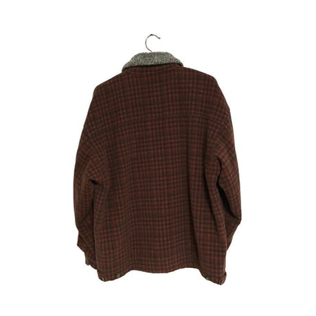 【USED】CHECK WOOL BOMBER JACKET