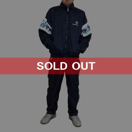 【USED】90'S-00'S SERGIO TACCHINI NYLON TRACK SUIT