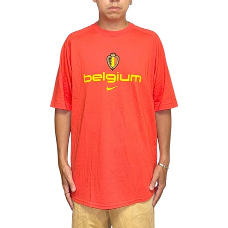 【USED】00's NIKE Soccer Belgium National Team Print T-shirt