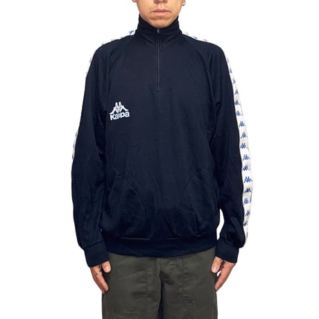 【USED】90's Kappa Omini Tape Half-Zip Track Top Made in Italy