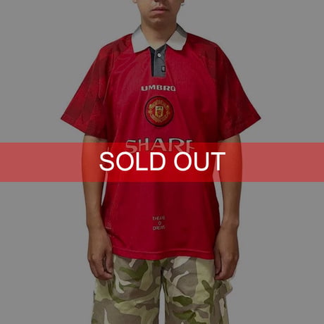 【USED】90s OLD UMBRO MANCHESTER UNITED 96-98 FOOTBALL SHIRT