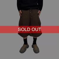 【DEAD STOCK】90's SIMS Snowboards Wide Tech Shorts Brown