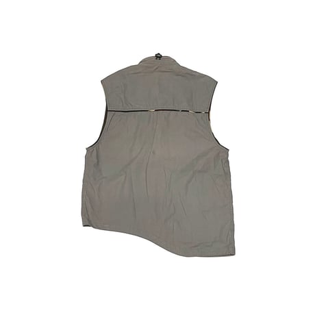 【USED】90's Maharishi ASYMMETRICAL VEST LIGHT GRAY